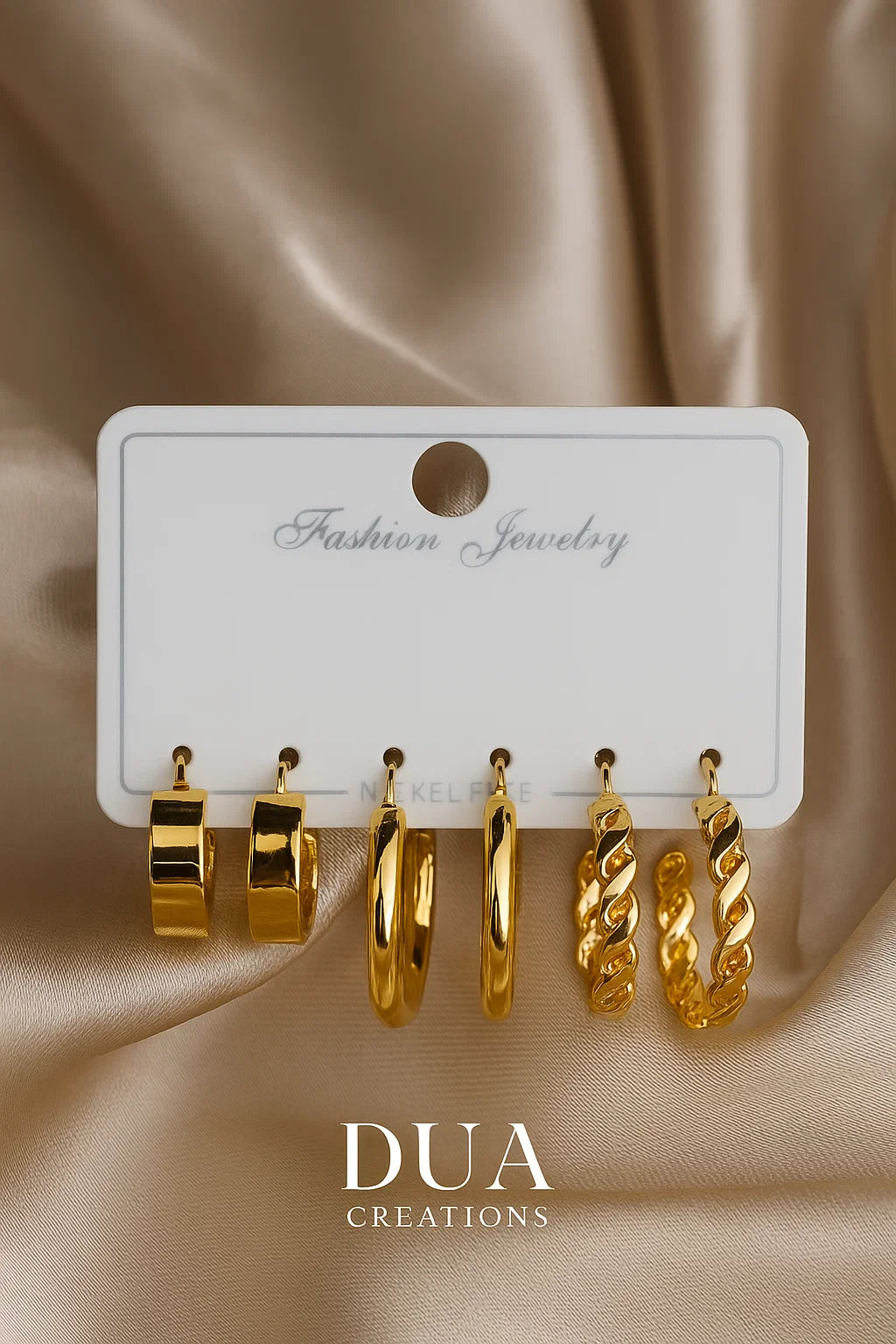 ✨ Golden Elegance Hoop Set